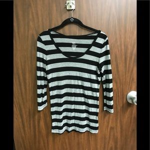 Black and grey striped shirt
